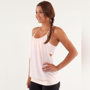 Lululemon No Limits Tank
Pretty Pink and White Tonka Stripe  
Size 4 EUC